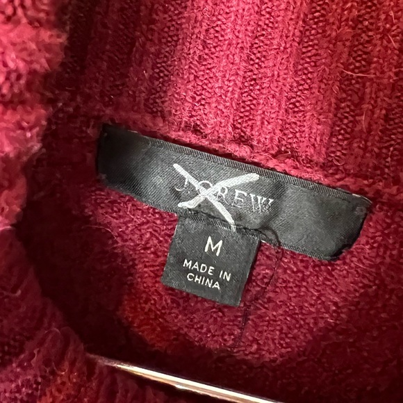 J. Crew Red Turtleneck Sweater in Supersoft Yarn - Picture 6 of 8